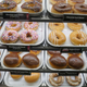 Doughnuts in display case